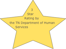 
 3  Star Rating by the TN Department of Human Services